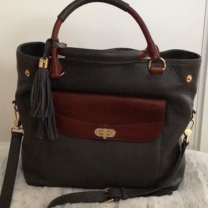 Isaac Mizrahi pebble-leather bag